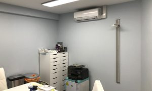 A consultation room at Chelsea Pharmacy, recently air conditioned by Cool You